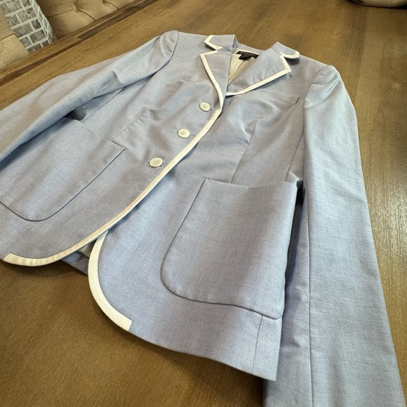 Women's‎ Brooks Brothers Supima Cotton Jacket Size 10 Blue Nautical - Picture 10 of 11